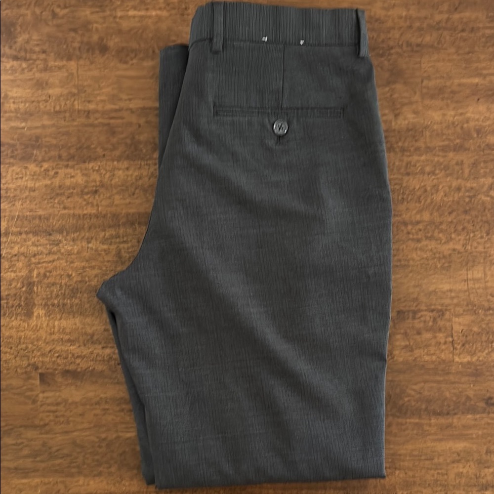 Express Charcoal Pinstripe Trousers